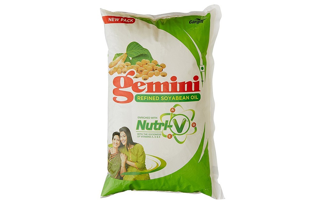 Gemini Refined Soyabean Oil    Pouch  1 litre